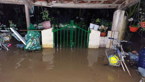 Phú Yên: Nhà chìm trong biển nước, dân hối hả chạy đồ sau cơn mưa xối xả