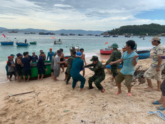 Ảnh: Người dân Bình Định chằng chéo nhà cửa, tàu thuyền ứng phó với siêu bão