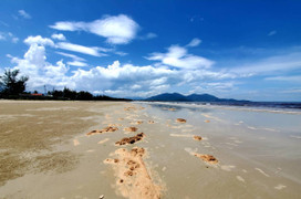 Vùng biển đẹp ở Huế đổi màu bất thường sau bão Noru: Lấy mẫu phân tích