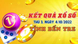 Trực tiếp kết quả xổ số Bến Tre thứ Ba 4/10/2022 - XSBT 4/10