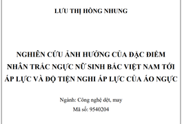 Luận án tiến sĩ nghiên cứu áo ngực có nội dung thế nào?