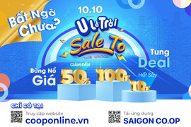 Chốt đơn chỉ từ 10.000 đồng tại Co.op Online trong ngày 10/10