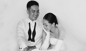 MC Liêu Hà Trinh: 'Ông xã bật khóc khi thấy tôi mặc váy cưới'