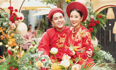 Lễ ăn hỏi đậm chất miền quê của MC Liêu Hà Trinh và chồng doanh nhân