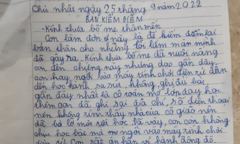 Cậu bé viết kiểm điểm tự đặt hình phạt, bố mẹ đọc xong hết hồn không dám bắt lỗi