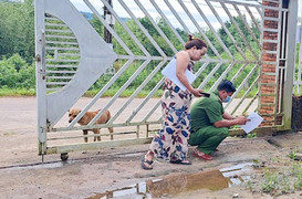 Một nhà dân ở Phú Quốc bị ném bom tự chế