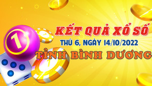 XSBD 14/10/2022 - Kết quả xổ số Bình Dương thứ Sáu 14/10