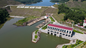 Cận cảnh siêu công trình thủy lợi có đập đất cao nhất Việt Nam