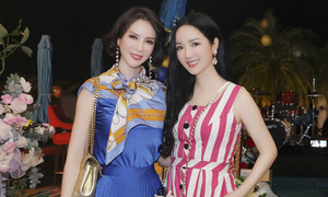 Nhan sắc 'không tuổi' của MC Thanh Mai và Hoa hậu Giáng My
