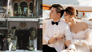 Hình ảnh đầu tiên về lễ ăn hỏi của Đỗ Mỹ Linh, dàn hoa hậu trong dàn bê lễ