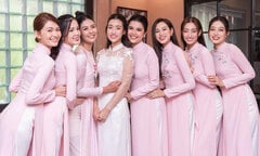 Dàn phù dâu toàn hoa hậu trong đám hỏi của Hoa hậu Đỗ Mỹ Linh 