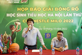 128 đội tham dự giải Bóng rổ Học sinh Tiểu học Hà Nội 2022