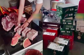 Hậu ly hôn, cô gái xách thịt lợn, quà cáp trị giá hơn 600 triệu trả chồng cũ