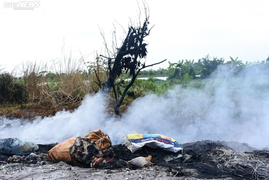 Hải Phòng: Đổ, đốt trộm phế liệu, người dân phải đi cấp cứu trong đêm