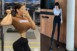 Ngắm loạt ảnh khoe thành quả tập gym 'thật trân' của các cô nàng vui tính