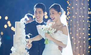 Khoảnh khắc hạnh phúc của Bình An và Phương Nga trong ngày cưới