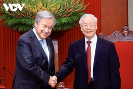 Tổng bí thư Nguyễn Phú Trọng tiếp Tổng thư ký Liên hợp quốc António Guterres