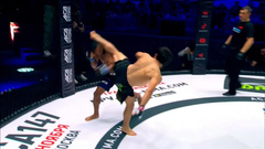 Video: Đá xoay tuyệt đỉnh, võ sĩ Nga hạ knock-out đối thủ sau 20 giây thi đấu