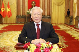 Tổng Bí thư Nguyễn Phú Trọng gửi điện chúc mừng ông Tập Cận Bình tái cử