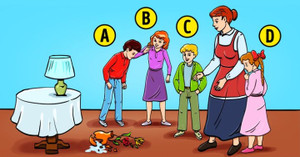 Trắc nghiệm tính cách qua việc đoán thủ phạm làm vỡ bình hoa