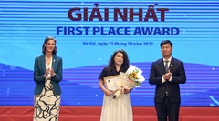 Trao giải báo chí 'Giảm ô nhiễm nhựa đại dương' năm 2022