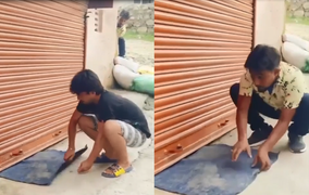 Tên trộm mừng hụt khi biết chỗ cất khoá của gia chủ