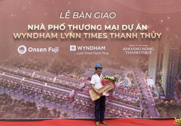 Tưng bừng lễ bàn giao nhà phố thương mại dự án Wyndham Lynn Times Thanh Thủy
