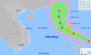 Bão Nalgae sắp đi vào Biển Đông, khả năng mạnh thêm