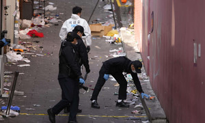 Cảnh sát Hàn Quốc thẩm vấn nhân chứng, xem xét video thảm kịch Halloween