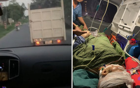 Tài xế tạt đầu xe cấp cứu chở bệnh nhân nguy kịch bị phạt 7,3 triệu đồng