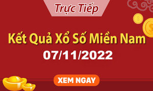 Kết quả xổ số miền Nam thứ 2 - XSMN 7/11 - SXMN 7/11/2022