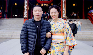 Sao Việt 9/11: Vợ chồng Công Lý tình tứ trong chuyến du lịch nước ngoài