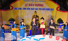 Hải Phòng dành 1,67 tỷ đồng khen thưởng học sinh, sinh viên xuất sắc năm 2022