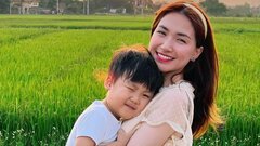 Hòa Minzy: 'Tôi sẽ không bắt con học ngày học đêm, chỉ cần con ngoan là đủ'