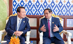 Thủ tướng Phạm Minh Chính gặp Tổng thống Hàn Quốc Yoon Suk Yeol