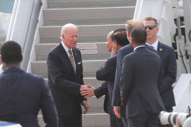 Hình ảnh Tổng thống Biden tới Phnom Penh dự Hội nghị cấp cao ASEAN - Mỹ