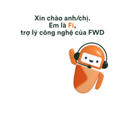 Trợ lý công nghệ Fi của FWD sẵn sàng giải đáp thắc mắc của khách hàng 24/7
