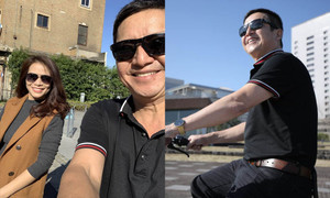 Sao Việt 14/11: Chí Trung đạp xe bên bạn gái kém 17 tuổi tại nước ngoài