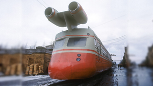 Kỳ lạ toa tàu Liên Xô gắn động cơ máy bay