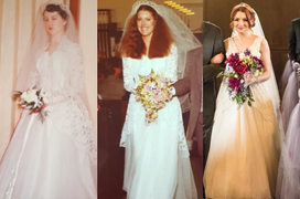 Váy cưới ‘vượt thời gian’ 60 năm được 3 thế hệ cô dâu cùng 1 nhà mặc khi kết hôn