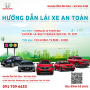 Honda Ô tô Sài Gòn - Võ Văn Kiệt tổ chức hướng dẫn kỹ năng lái xe an toàn