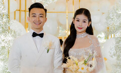 Đám cưới sang trọng của hoa hậu Ngân Anh và chồng MC nổi tiếng