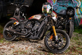 Chiêm ngưỡng Indian Scout Rogue với phiên bản custom bởi Hardnine Choppers