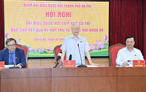 Tổng Bí thư Nguyễn Phú Trọng tiếp xúc cử tri Hà Nội