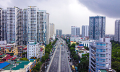Diện mạo cầu cạn 10.000 tỷ đồng đi qua 4 quận Hà Nội trước ngày thông xe