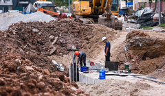 Hà Nội: 4 năm mới xong GPMB, dự án đường Huỳnh Thúc Kháng gấp rút thi công