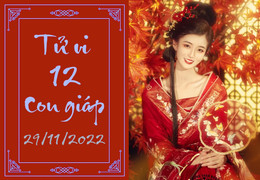 Tử vi vui 12 con giáp hôm nay thứ Ba 29/11: Tý đào hoa xấu, Dần đừng cho vay