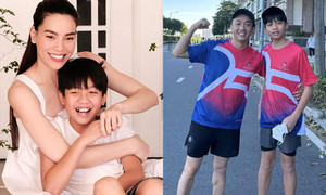 Con trai Hồ Ngọc Hà cao vượt bố dù mới 12 tuổi