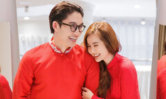 Đình Tú cùng Huyền Lizzie đi thử áo dài cưới