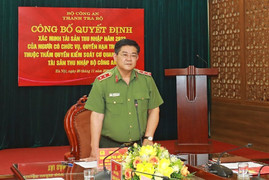 Bộ Công an xác minh tài sản, thu nhập của 14 cán bộ có chức vụ